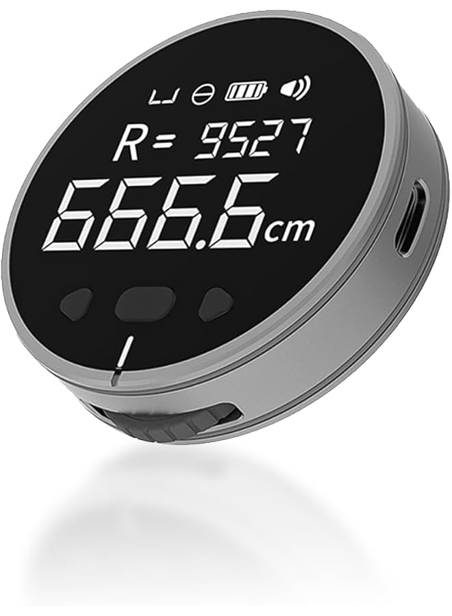 erorex Small Q Electronic Ruler Compact Design 99M Max Range Measures Flat Curved And Cylindrical Surfaces 360 Day Battery Life High Value Portable Tool  - Image 1