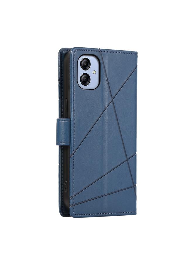 اس-توب جراب لهاتف Samsung Galaxy A04e مصنوع من جلد البولي يوريثان الأصلي ومزخرف بخطوط منقوش - Image 3