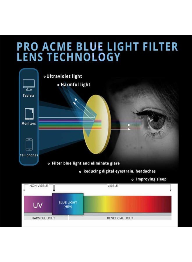 MAXJULI 99.9% Blue Light Blocking,Computer Reading/Gaming/TV/Phones Glasses for Women Men(Red) 6001 - Image 4