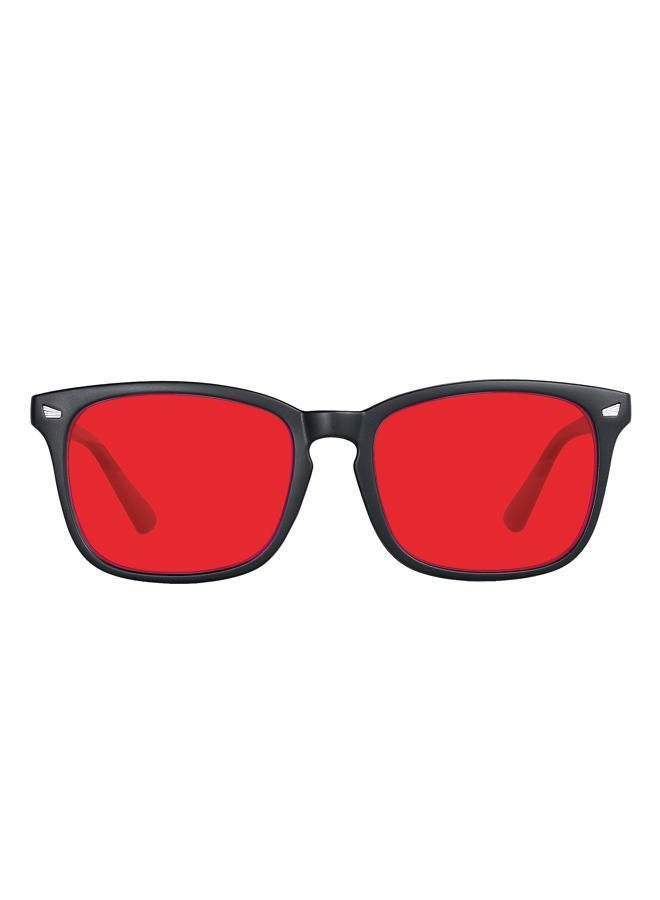 MAXJULI 99.9% Blue Light Blocking,Computer Reading/Gaming/TV/Phones Glasses for Women Men(Red) 6001 - Image 1