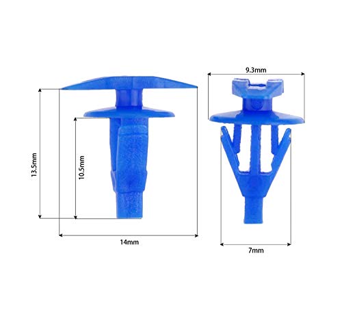 XMHF 100pcs Auto Parts Weatherstrip Retainer Clips for Nissan Altima Maxima Sentra Universal fit for Many Other Vehicles - Image 2