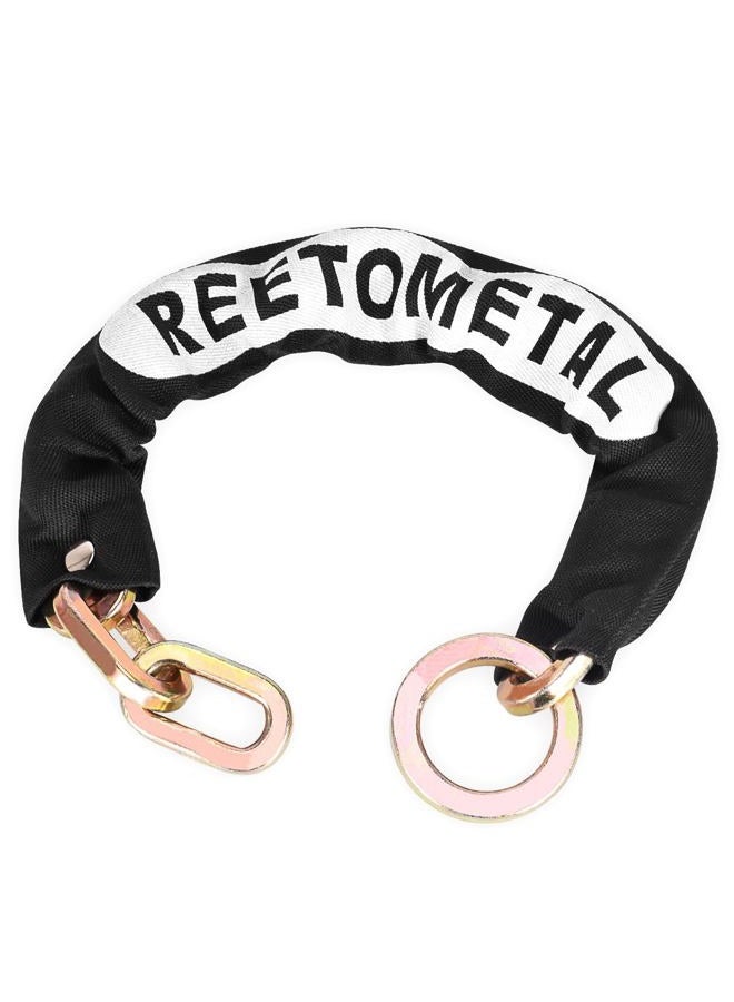 REETOMETAL Hardened Steel 2 Foot x 5/16 Inch (9mm) Thick Heavy Duty Square Security Lock Chain for Motorcycles, Bicycles, Trailers, Containers, Fence, etc. - Image 1