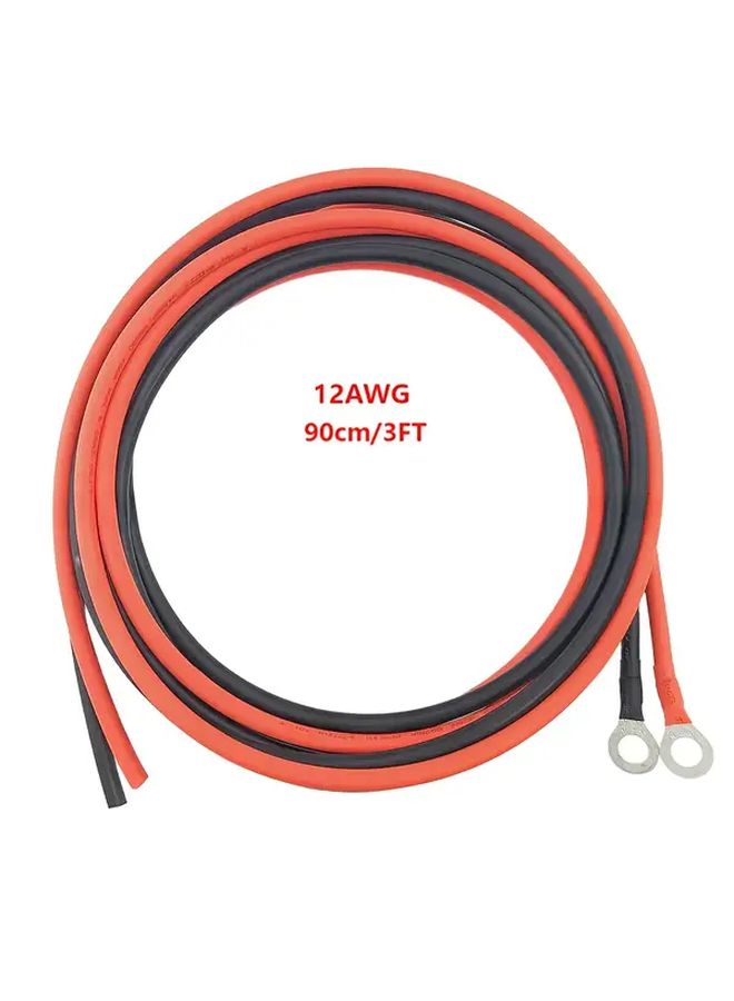 كابل تمديد ممتاز بطول 10 أقدام ومقاس 12AWG مع أطراف O Ring لتوصيل منظم الشحن والبطارية - Image 3