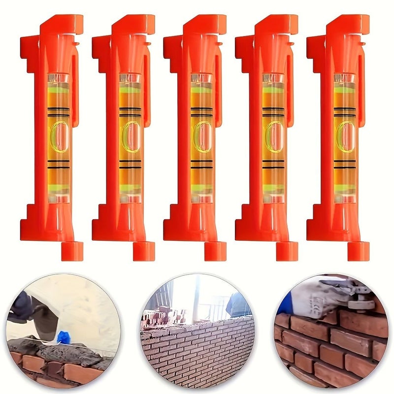 10pcs Yellow Pocket Hanging Line Level Mini Horizontal Bubble Level Measure Tool For Construction - Image 4