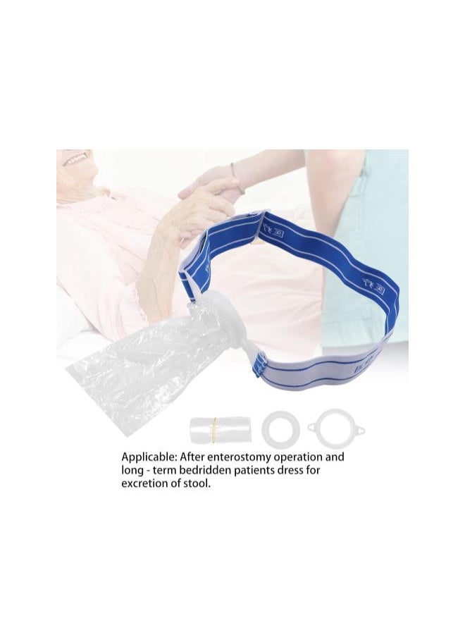 WYBOT - Colostomy Bags, 100pcs Comfortable Skin?Friendly Silicone Colostomy Pouch for Ileostomy Stoma Care for Sick Person - Image 1