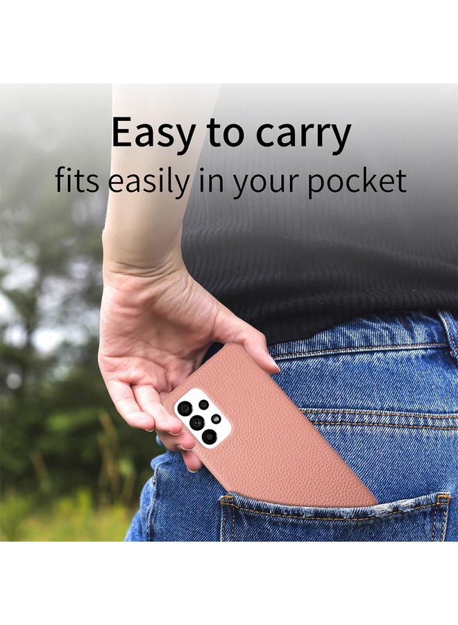 erorex Case For Samsung Galaxy A33 5G Litchi Oil Edge Leather Back Phone Case - Image 5