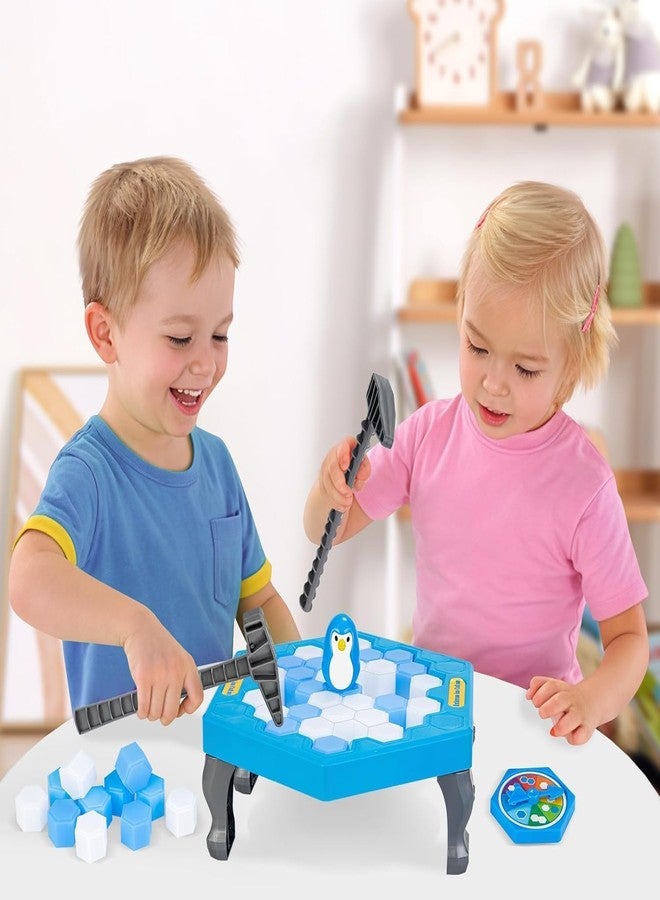 ZINLEY Mini Tabletop Ice Breaking Penguin Game for Kids | Classic Balance Board Game | Fun Indoor Family Game & Birthday Gift for Boys and Girls(Penguin Ice Breaking Game) - Image 2