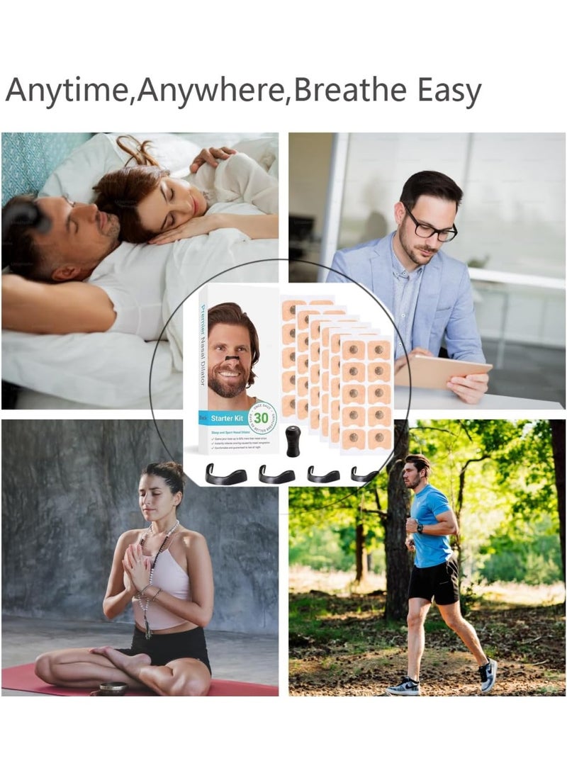 30 Magnetic Nose Strips for Breathing, Nose Magnets, Anti-Snoring Nasal Strips for Sleep, Improve Sleep Quality, Sleep Aid for Men and Women (Black, 30 Pieces) - Image 5