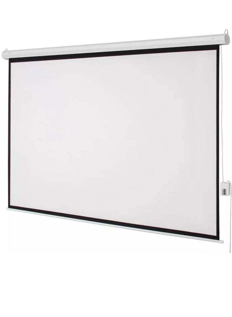 Teqnostore Electric display screen for the projector, measuring 240x240 cm, with a remote control - Image 5