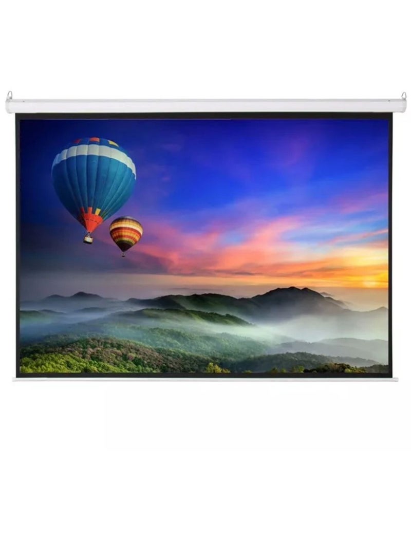 Teqnostore Electric display screen for the projector, measuring 240x240 cm, with a remote control - Image 3