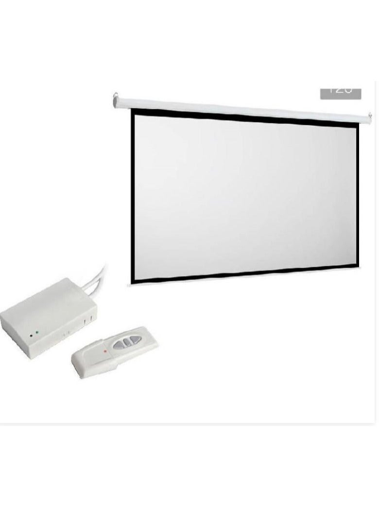 Teqnostore Electric display screen for the projector, measuring 240x240 cm, with a remote control - Image 2