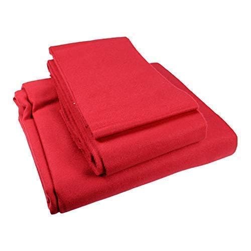 Generic KBA Pool Table Cloth in Red Color for 4ft x 8ft Pool Tables  - Image 1