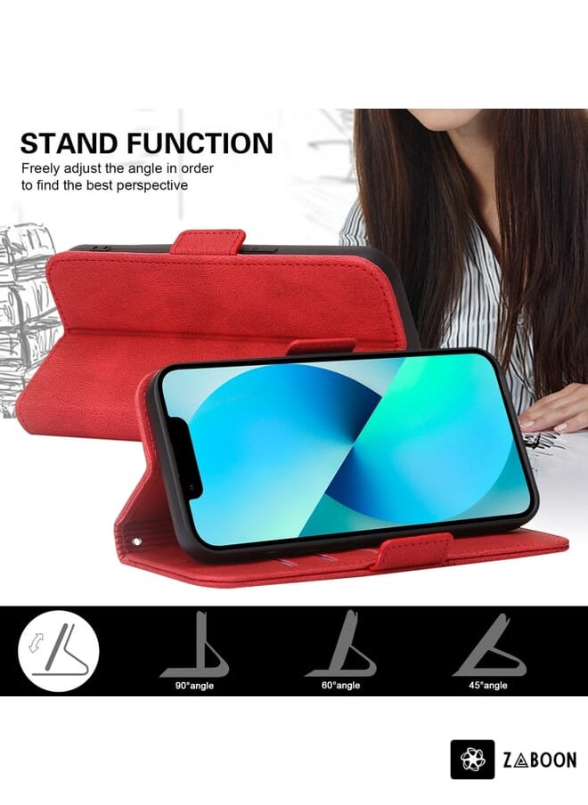 Zaboon - Protective Case For Nokia G21 / G11 Embossing Stripe RFID Leather - Image 1
