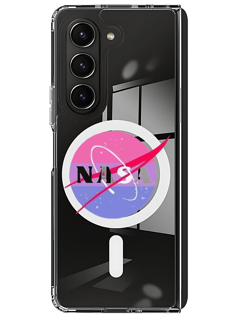 Theodor Magnetic Case for Samsung Galaxy Z Fold 6 Compatible with MagSafe Wireless Charging, Shockproof Phone Bumper Cover Nasa - Image 1