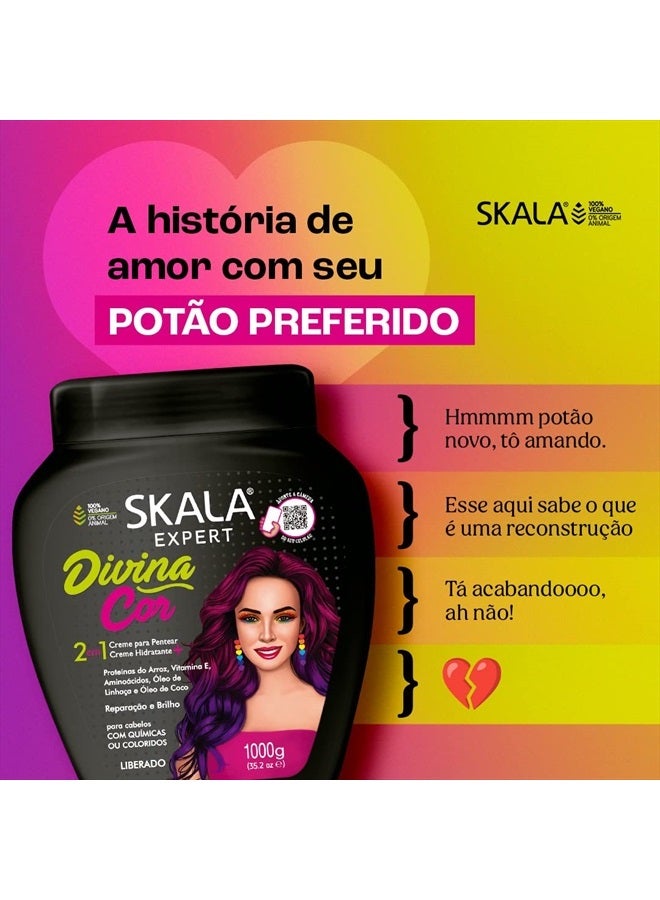 SKALA Expert Divina Cor Expert 2 in 1 Hair Treatment, 2.2 lbs (1 kg) - Image 2