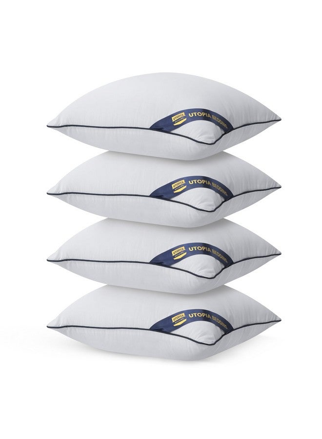Utopia Bedding Utopia Bedding Throw Pillow Inserts (Pack of 4, White), 18 x 18 Inches Decorative Indoor Pillows for Sofa, Bed, Couch, Cushion Sham Stuffer - Image 1