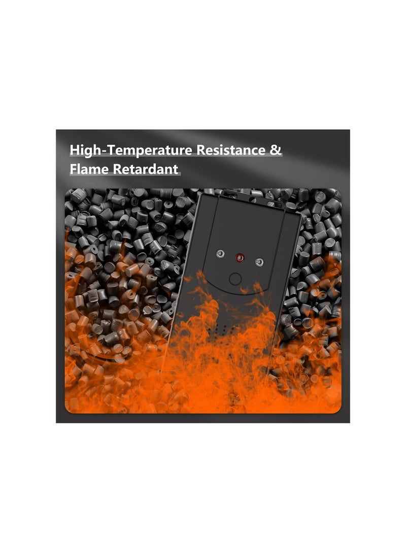 إسكدنيا مولد صوتي للطرد الفأر تحت غطاء المحرك، مع ضوء فلاش و3 طرق لتزويد الطاقة، 2023 أحدث طرد الفئران والجرذان من سيارات الشاحنات والمحركات والمخازن والعلية، آمن بالموجات فوق الصوتية - Image 4