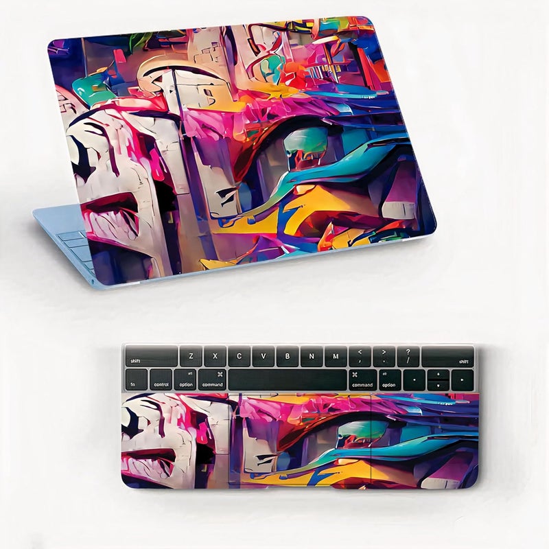 AtOdds Laptop Skin Sticker | Compatible for 14.6 inch Laptop - Notebook - MacBook | Bubble Free Application | Scratchproof Matte Finish | Full Body Coverage (Design-101) - Image 1