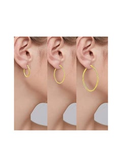 Fayrouz Jewellery Fayruz Jewelry Titanium Steel Geometric Gold Earrings for Men Women Hypoallergenic Huggie Hoop Earrings Set for Cartilage Piercing Suitable for All Occasions  - Image 2