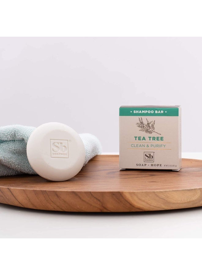 Soapbox Shampoo Bar – Tea Tree Luxe – Refreshing & Anti-Dandruff – 87g - Image 3
