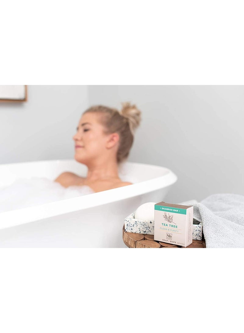 Soapbox Shampoo Bar – Tea Tree Luxe – Refreshing & Anti-Dandruff – 87g - Image 4