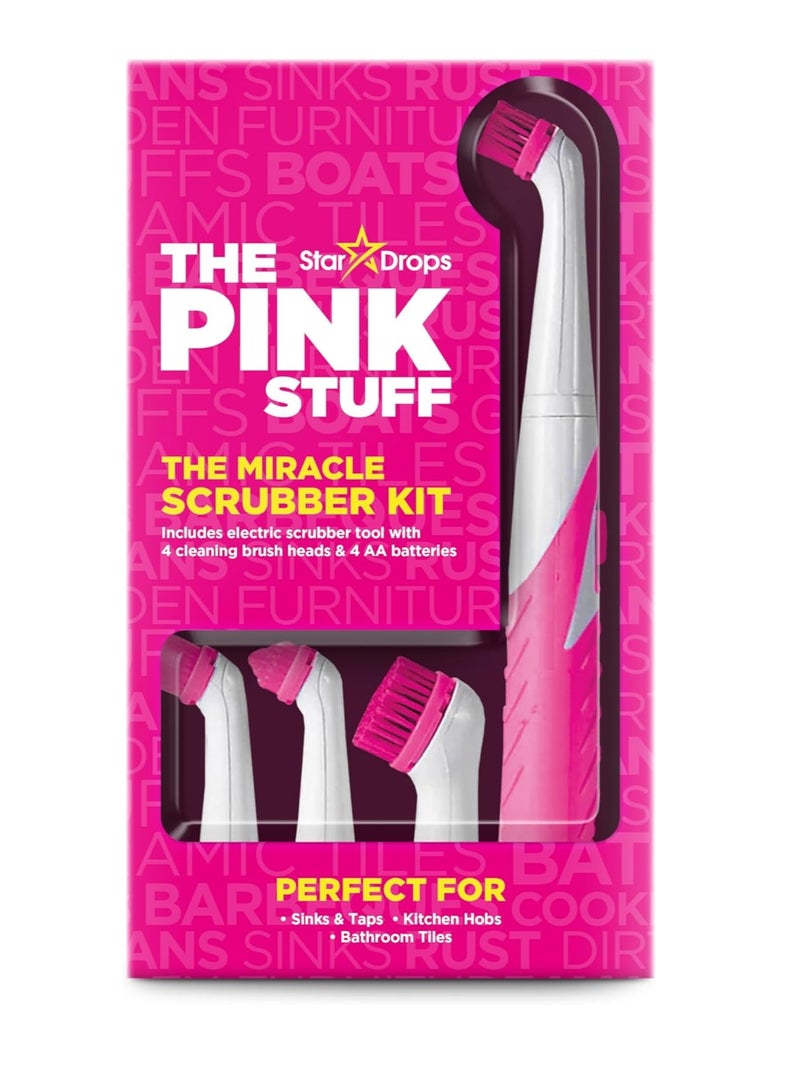 Stardrops The Pink Stuff The Miracle Scrubber Kit 4 Cleaning Brush Heads - Image 1