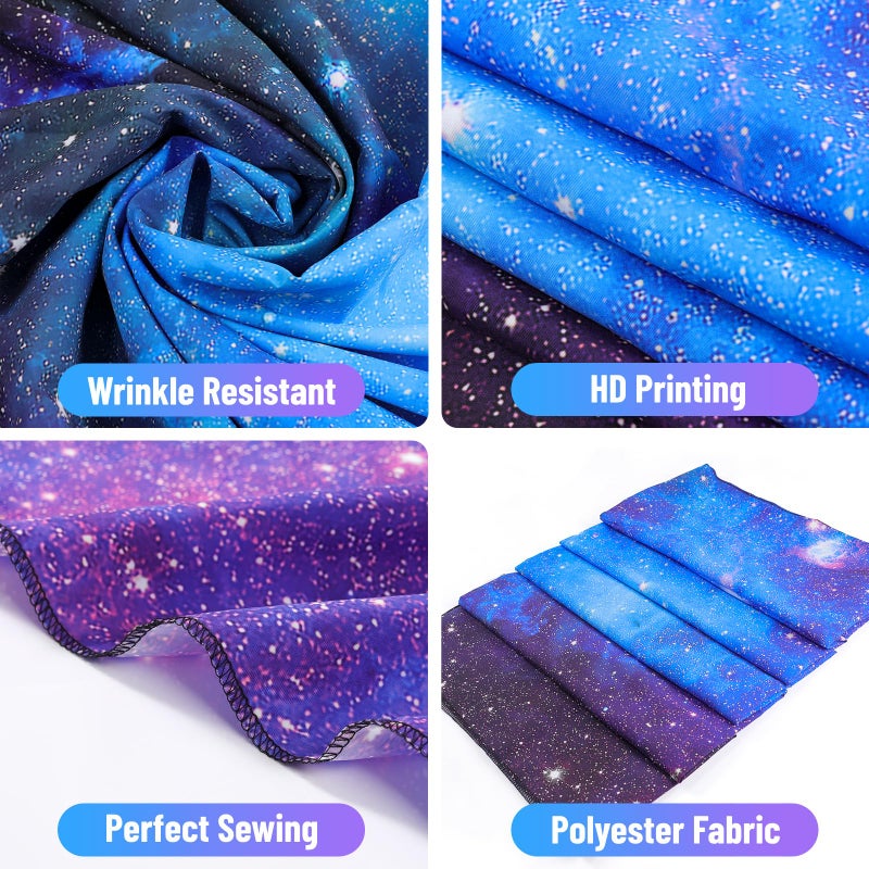 Apdidl Galaxy Tapestry for Bedroom Aesthetic Space Blue Night Starry Sky Stars Universe Tapestry Mysterious Nebula Wall Hanging Backdrop Room Decor for Bedroom Living Room (51'' x 60'') - Image 5