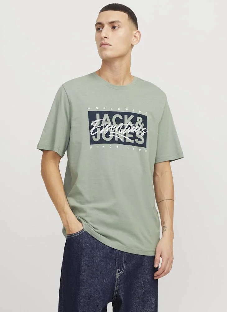 جاك اند جونز Jjcolton Colton Crew Neck T-Shirt