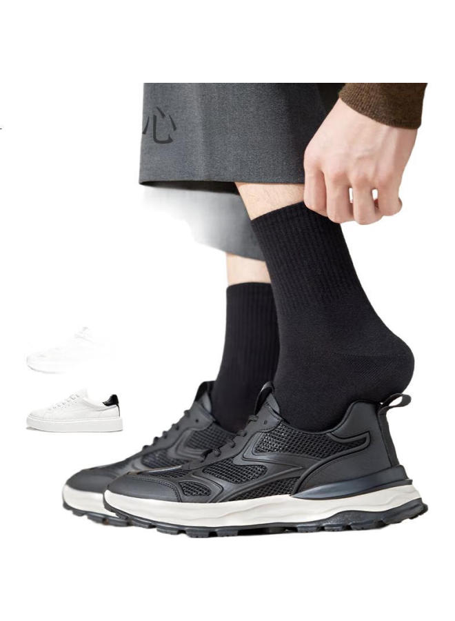ZJZUE Zhenxing Cotton Socks, 100% Cotton, Men'S Mid-Calf Socks, Spring And Summer, Sweat-Absorbing, Antibacterial, Odor-Resistant, Pure Cotton, Men'S Full Cotton Long Socks - Image 1