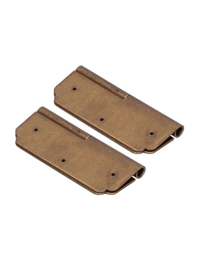 Thoraya 2Set Furniture Hinge Retro Antique Brass Hinges Hardwares for Cabinet Jewelry Box  - Image 5