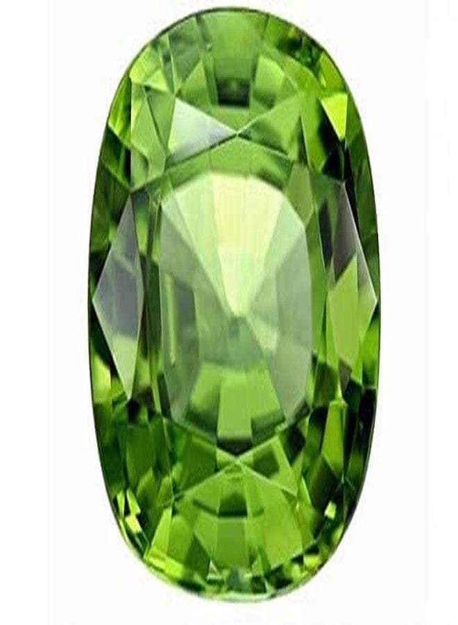 AKSHITA GEMS 5.00 Ratti/ 4.00 Carat Certified Unheated Untreatet A++ Quality Natural Peridot Loose Gemstone by Lab Certified - Image 1