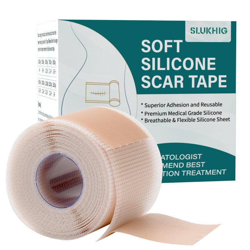 Silicone Scar Sheets 16x 79 Roll2M Silicone Scar Tape for Scar Removal Treatment Reusable Silicone Scar Strips for CSection Keloid Burn Acne Surgical Scars