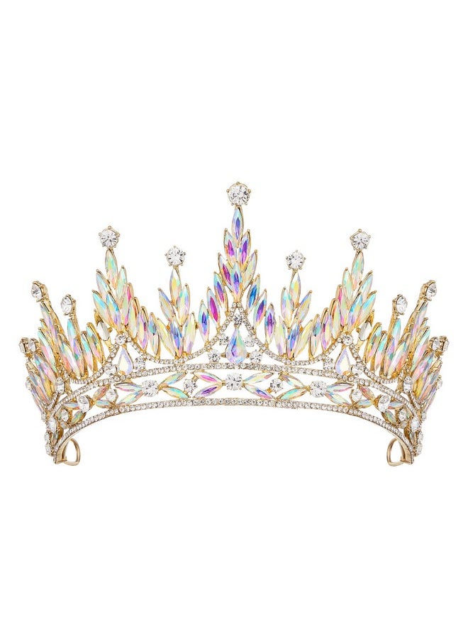 SWEETV Tiaras And Crowns For Women Wedding Tiara For Bride Rhinestone Queen Crown Crystal Costume Hair Accessories For Birthday Prom Quinceanera Celebrationmulticolored  - Image 1