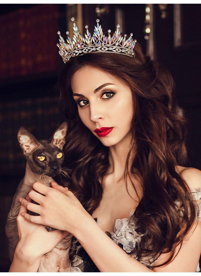 SWEETV Tiaras And Crowns For Women Wedding Tiara For Bride Rhinestone Queen Crown Crystal Costume Hair Accessories For Birthday Prom Quinceanera Celebrationmulticolored  - Image 3