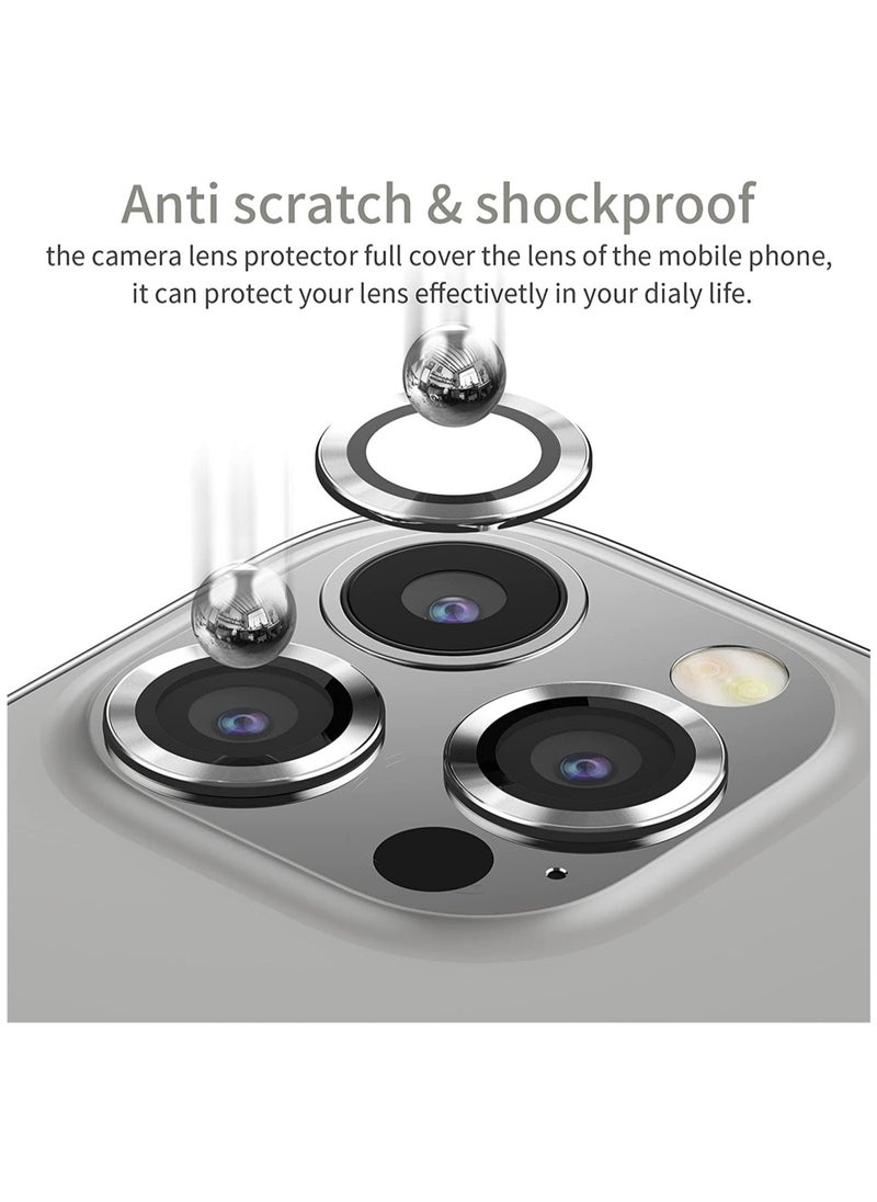 Raxoom iPhone 13 Pro Max (6.7 inch)/ (6.1 inch) Camera Lens Protector,Anti Scrach HD Tempered Glass Metal Screen Protector - Image 5