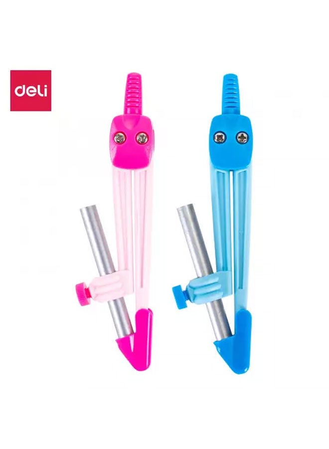 Deli School Compass  Plastic With A Pencil - Image 1