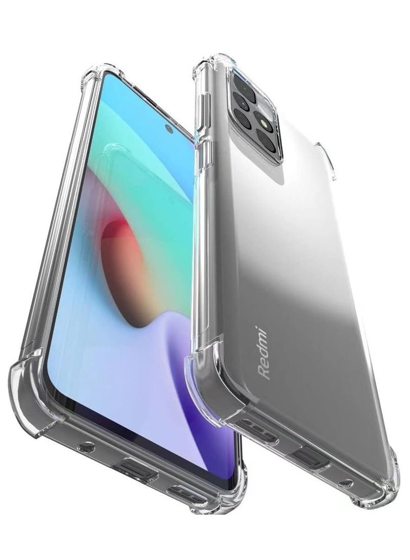 CATANES Xiaomi Redmi 10 Case Cover Clear Protective TPU Four Corners Cover Transparent Soft Case - Image 4