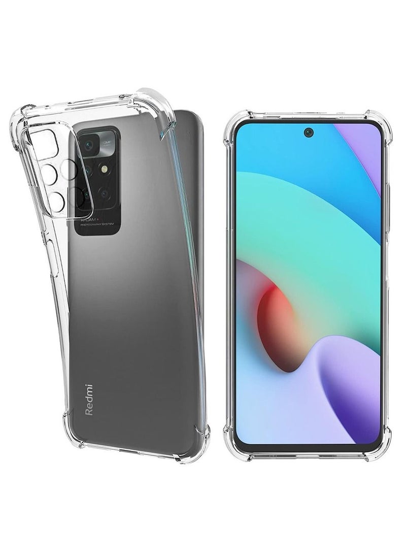 CATANES Xiaomi Redmi 10 Case Cover Clear Protective TPU Four Corners Cover Transparent Soft Case - Image 1