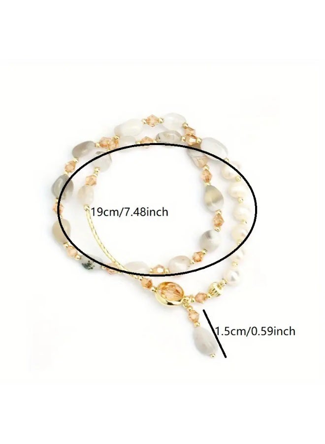 Goolsky Elegant Boho-Chic Imitation Jade Bead Bracelet with Synthetic December Birthstones for Women - Stylish Fashion Accessory Perfect for Banquets, Parties, and Holiday Gifts - Universal Fit for All Seasons - Image 4