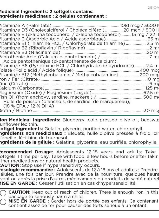 Platinum PLATINUM Easy Multi Teen Young Women (120 Softgels)  - Image 2