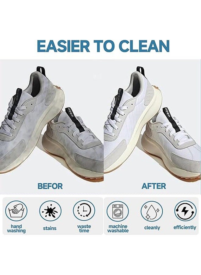 Hihonor 2 PCS Shoe Cleaning Bag, Shoe Bag for Washing Machine, Shoe Washing Machine Bag, Adjustable Shoes Laundry Bag, Sneaker Washing Bag for 360° Cleaning White Shoes, Grey  - Image 5