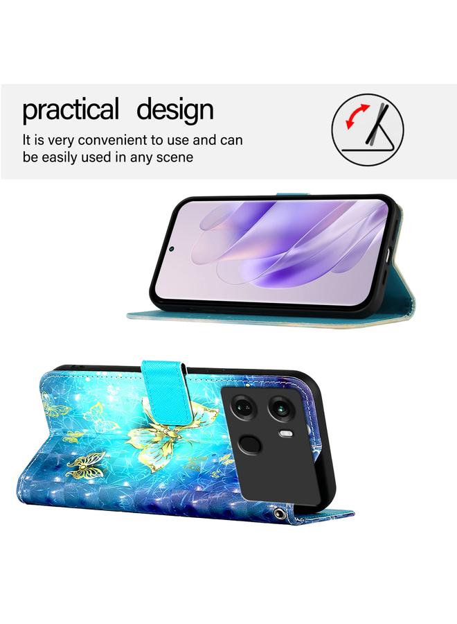 erorex Case For Itel P40 3D Painting Horizontal Flip Leather Phone Case - Image 3