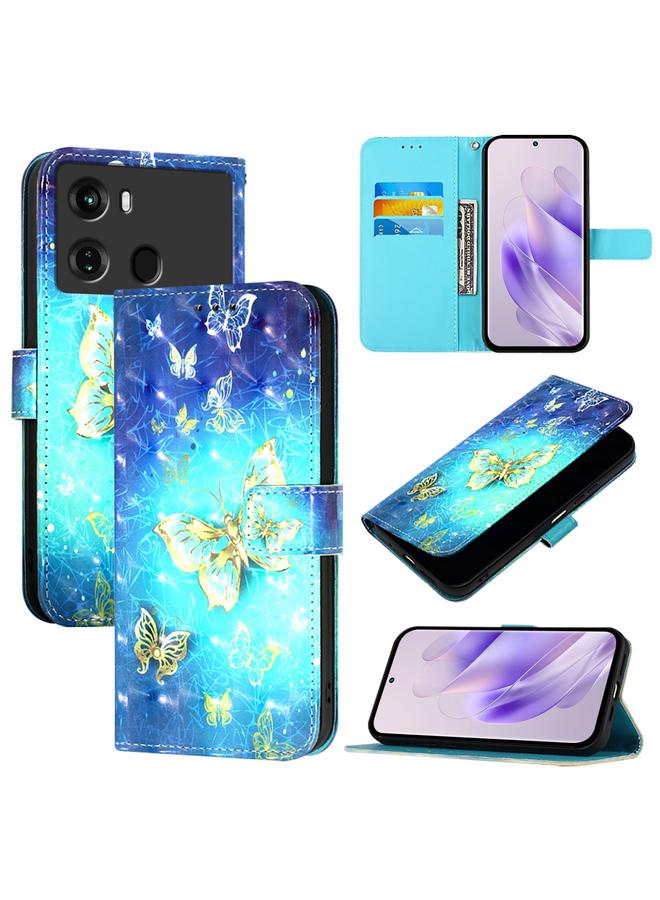 erorex Case For Itel P40 3D Painting Horizontal Flip Leather Phone Case - Image 1