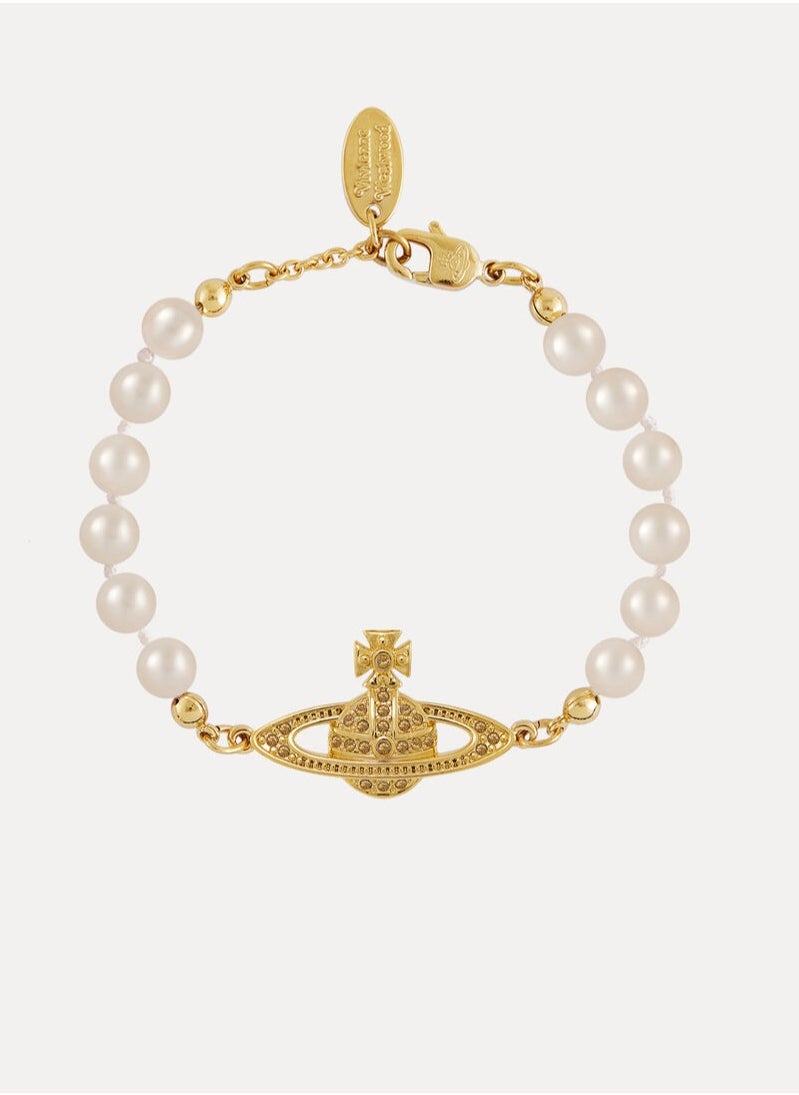 Vivienne Westwood Mini Bas Relief Pearl Bracelet  - Image 1