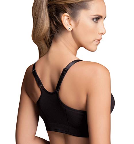 Annette Women's Post-Surgical Softcup Wirefree Bra, Black, 40DD - Image 3