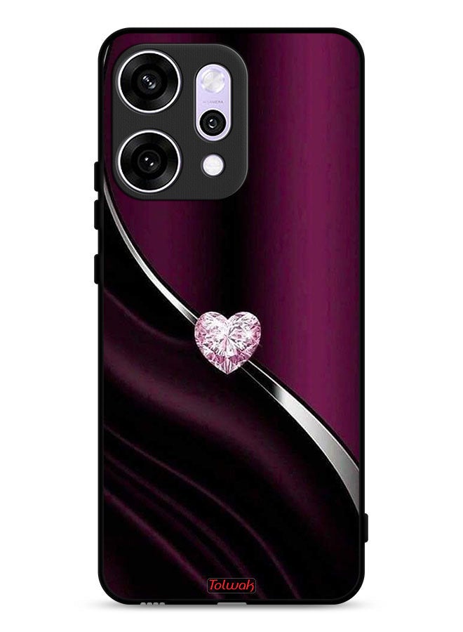 Tolwak Oppo Reno14 Protective Case Cover Diamond Heart - Image 1