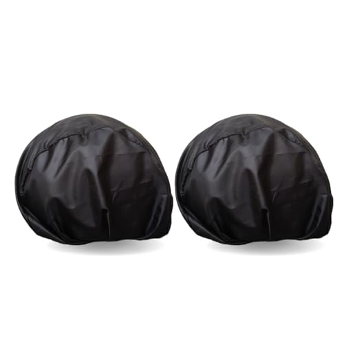 MUTMAIN Pack of 2 Helmet Cover/Bag Keeps Your Helmet Safe from Dust, Rain and Scratches Bike Helmet (HC_2Pic_Black) - Image 1