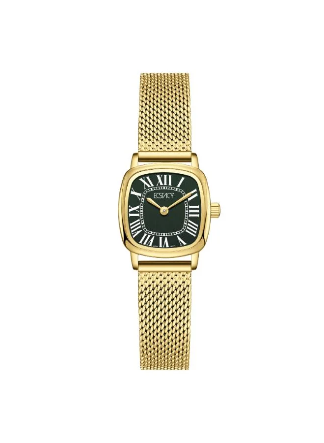إكستاسي Women's Stainless Steel Analog Watch E25502-GMGG - 21mm mm