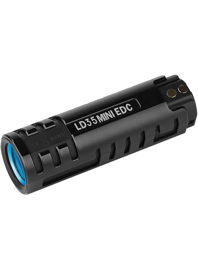 IMALENT LD35 EDC Rechargeable LED Flashlight with 3800mAh Rechargeable Box Powerful Torch 1200 Lumen 328M，5 Modes Impermbile IP68 with OLED Display for Camping Hiking Emergency (Black) - Image 4