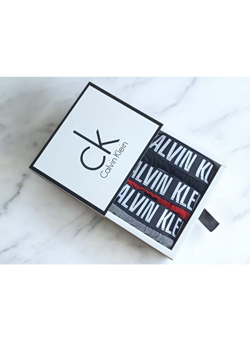 كالفن كلاين بيرفورمانس مجموعة بوكسر رجالي ملابس داخلية قطنية - (عبوة من 3 قطع) - مقاس 2 اكس لارج - Image 1